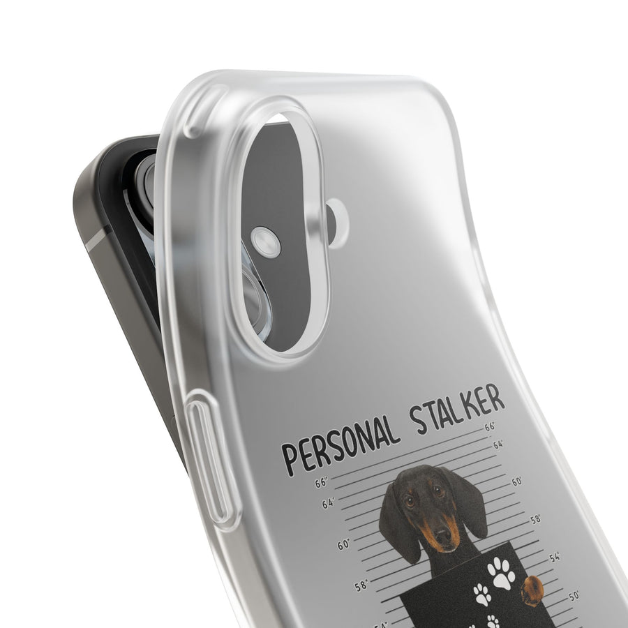 True Insights Handyhülle Dackel Personal Stalker Motiv mit charmantem Hunde-Illustration