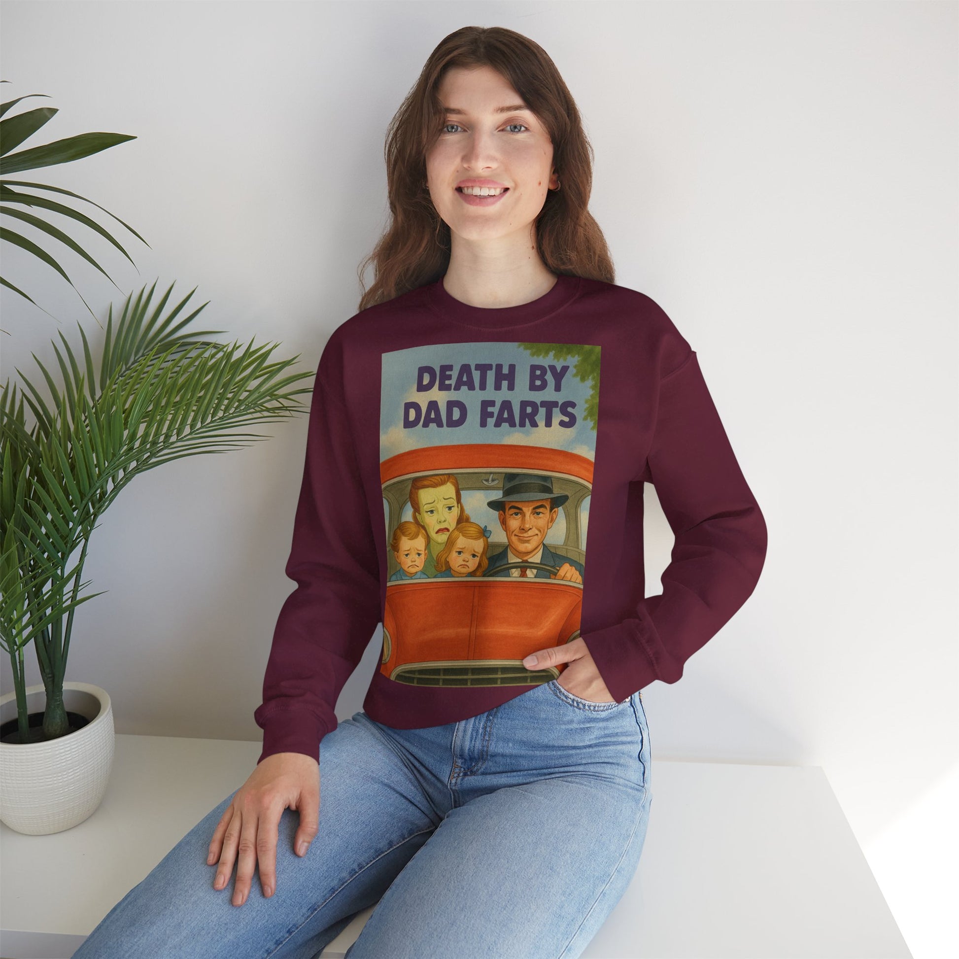 Sweatshirt – Dead by Dad Farts Sweatshirt – Lustiges Geschenk für Familien mit Humor | True Insights Design mit Humor