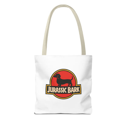 Jurassic Bark Tote Bag – Dackel Parodie Stofftasche für Hundeliebhaber & Dackelbesitzer, lustiges Geschenk