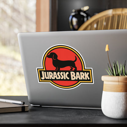 Jurassic Bark Sticker – Lustiger Dackel Aufkleber für Hundefans