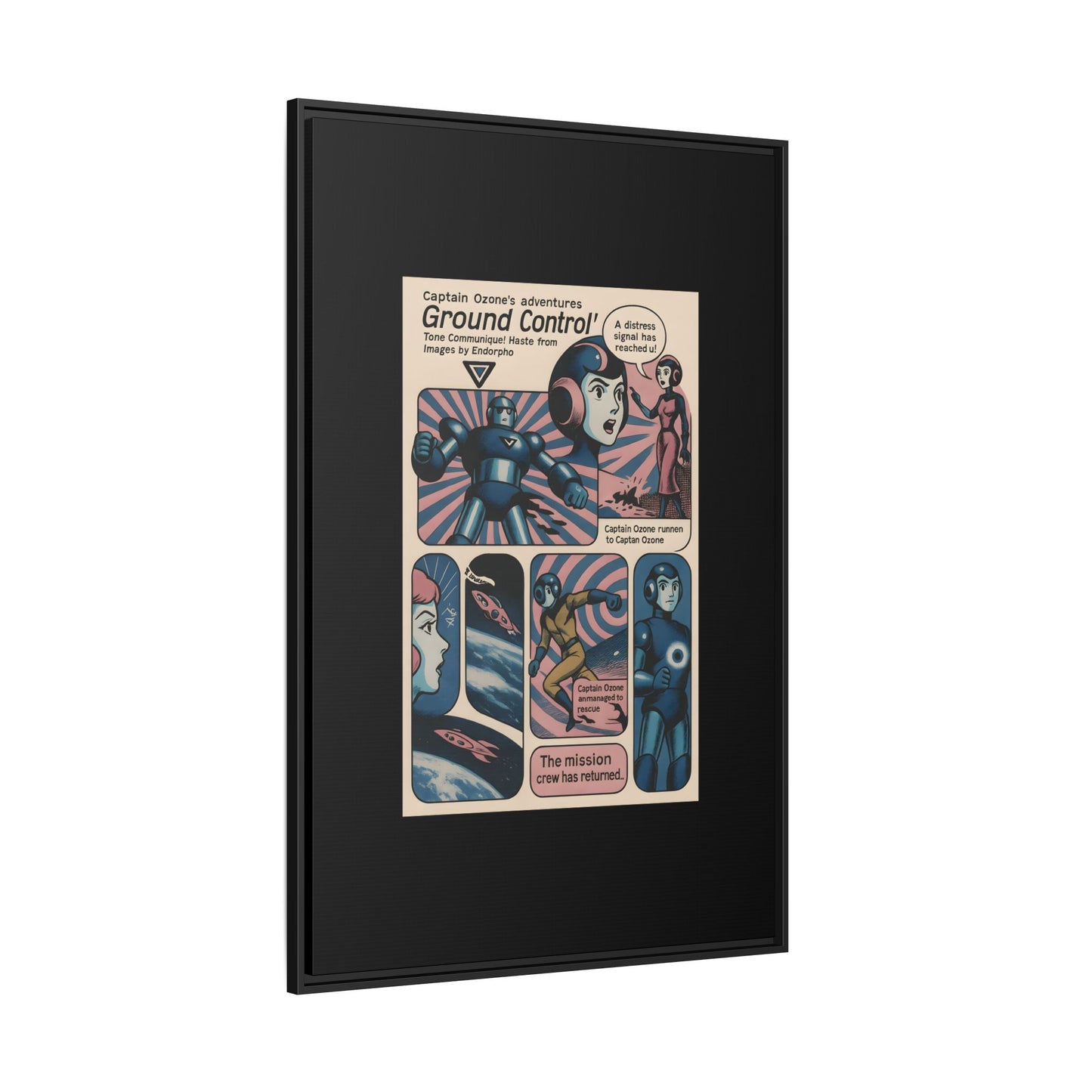 Captain Ozone – Retro Art Canvas