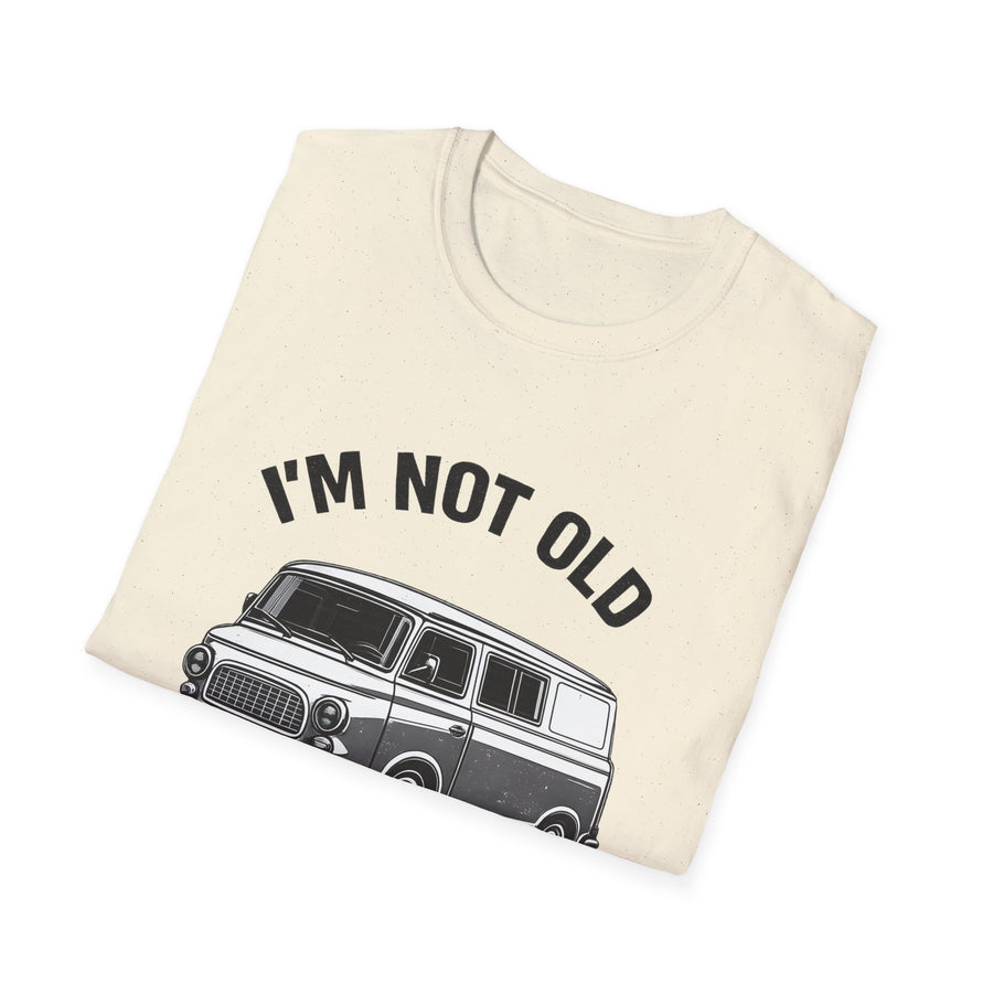 True Insights T-Shirt Barkas 100 DDR Kult-Van mit Spruch Im Not Old Im Classic im Detail