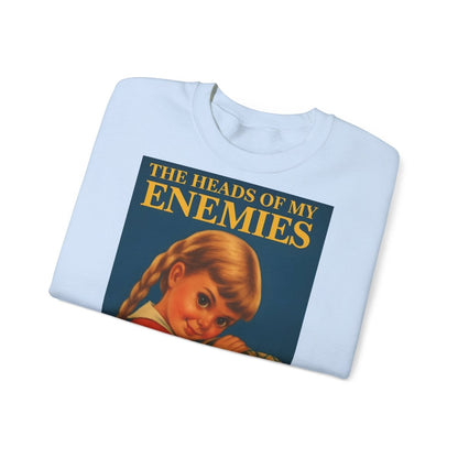 Sweatshirt – Sweatshirt „The Heads of My Enemies“ – Subversive Kunst zum Anziehen | True Insights Design mit Humor