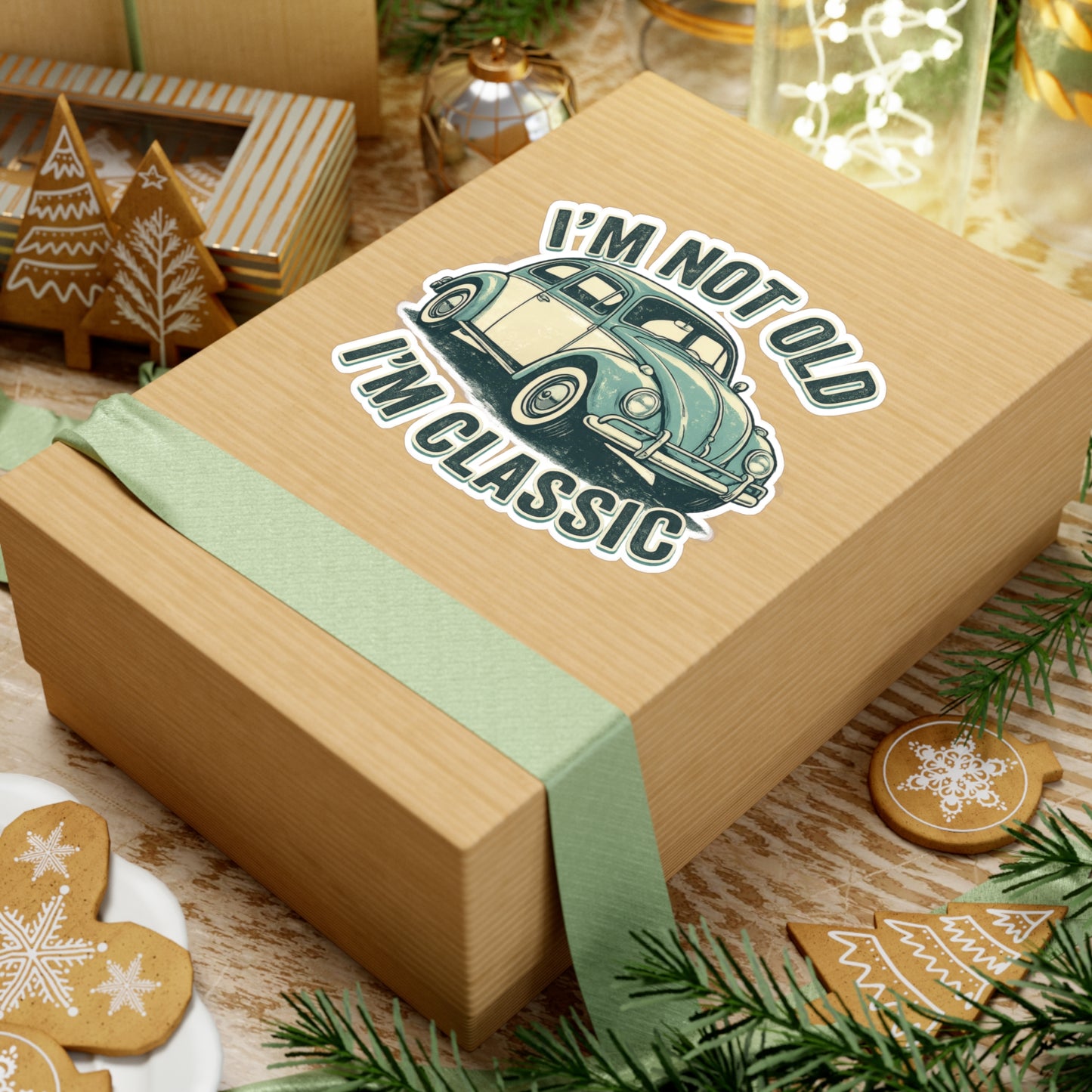 I'm Not Old I'm Classic Sticker - Vintage Käfer Retro Aufkleber - Geschenk für Oldtimer-Fans & Geburtstag