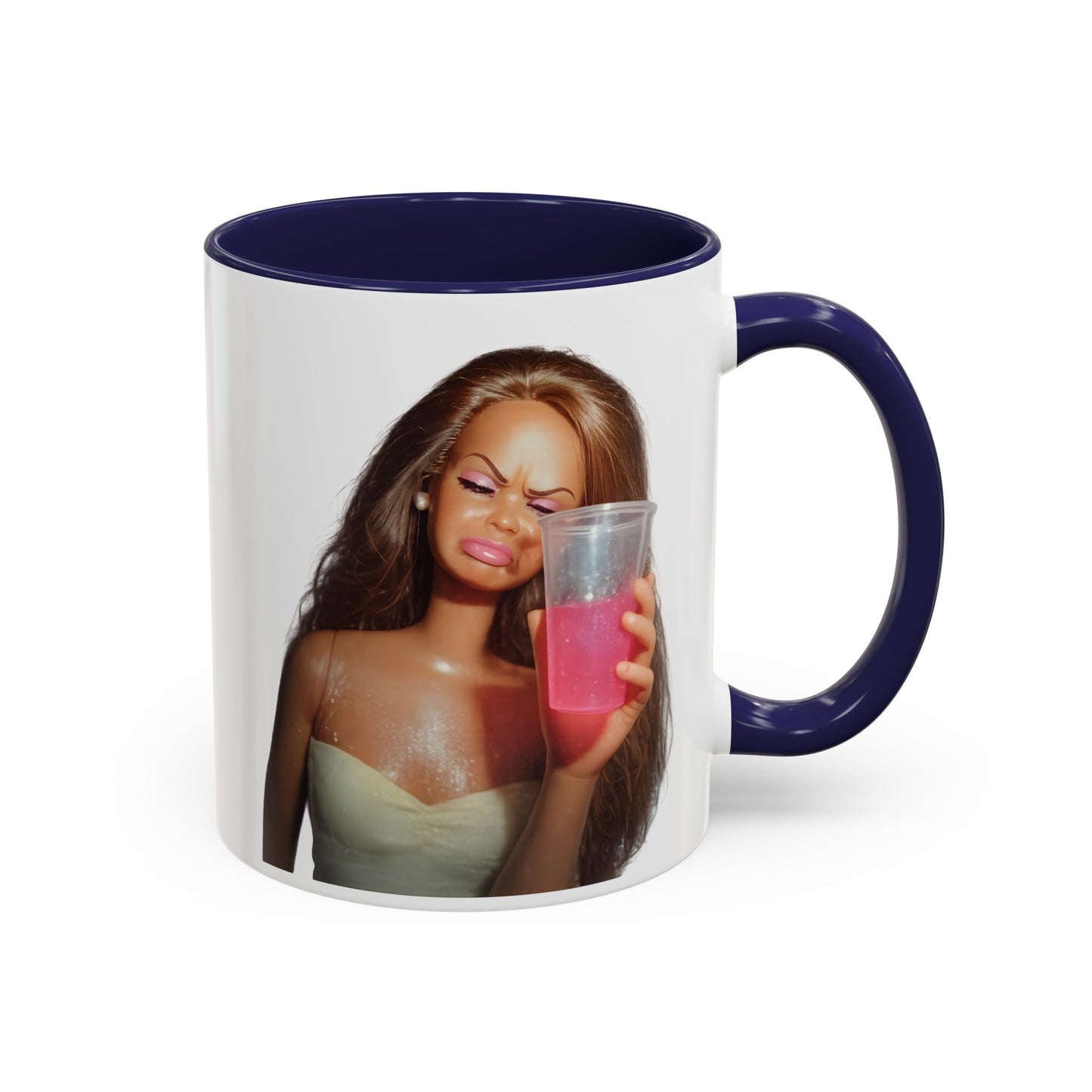 Doll Meme Barbicore Tasse | Lustiger Puppen Pink Drink Kaffeebecher | Meme Geschenk für Frauen & Beste Freundin