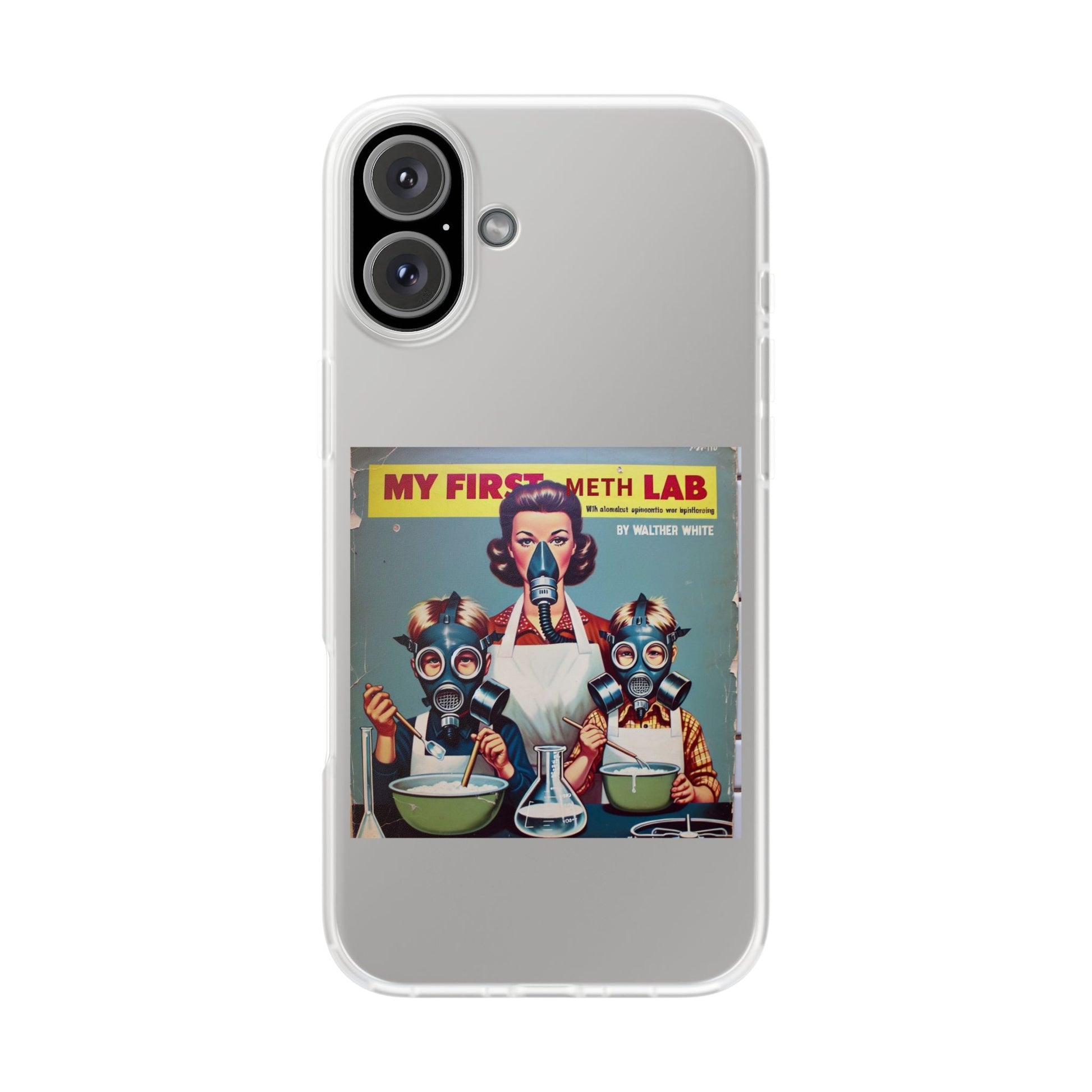 „My First Meth Lab“ Handyhülle – Schwarzer Humor im Retro-Look-Phone Case-True Insights