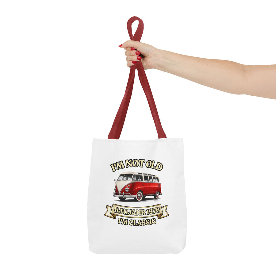 Born in 1976 Tote Bag – 50th Birthday Gift | VW Bus