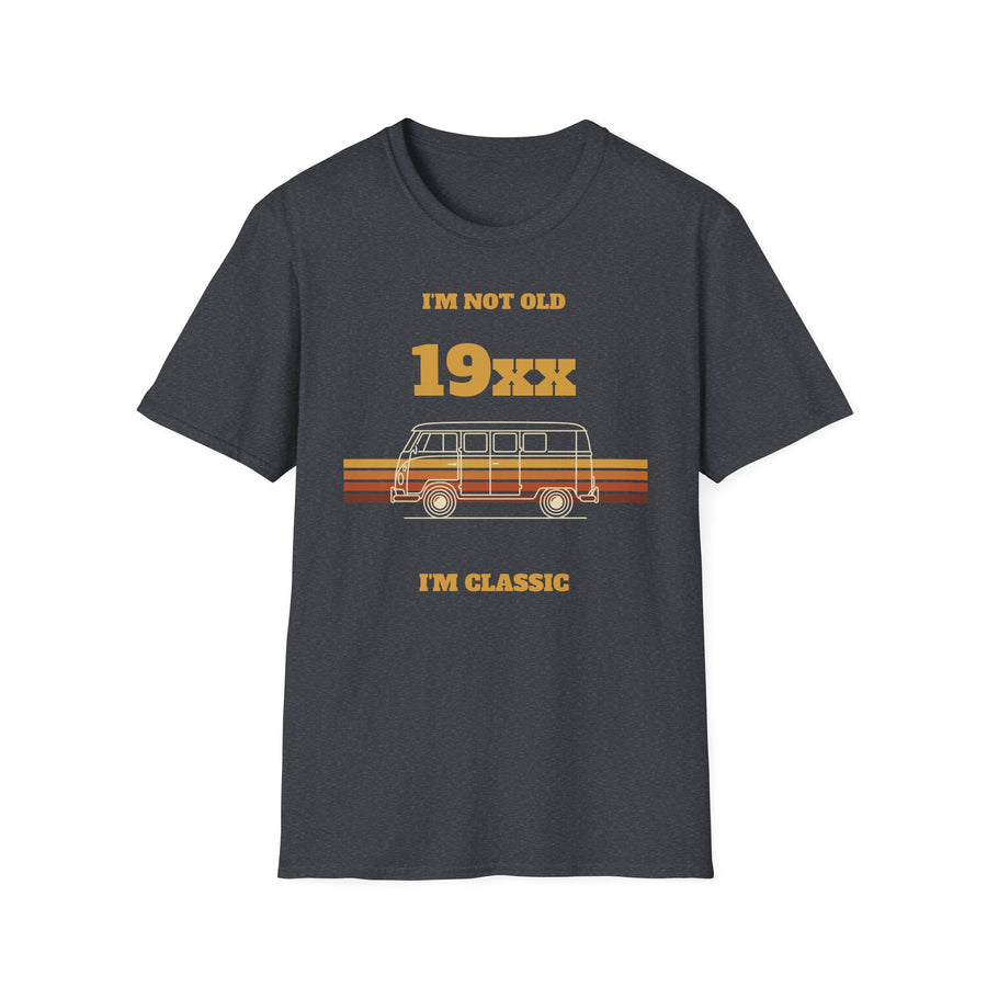 Jaargang-shirt met gewenst jaartal – I'm Not Old I'm Classic, VW Bulli Retro