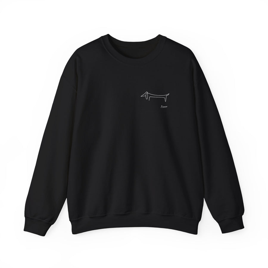 Picasso Dackel Sweatshirt – Minimalistische Dackel-Linienzeichnung