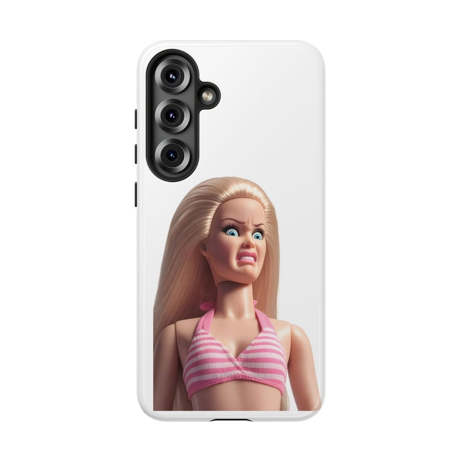 Handyhülle Lustige Pink Doll – Shocking Face Motiv für iPhone & Samsung