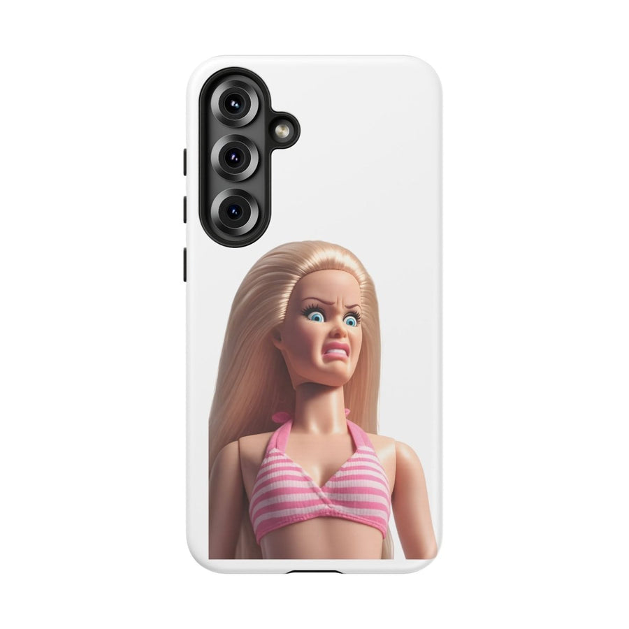 Handyhülle Lustige Pink Doll – Shocking Face Motiv für iPhone & Samsung
