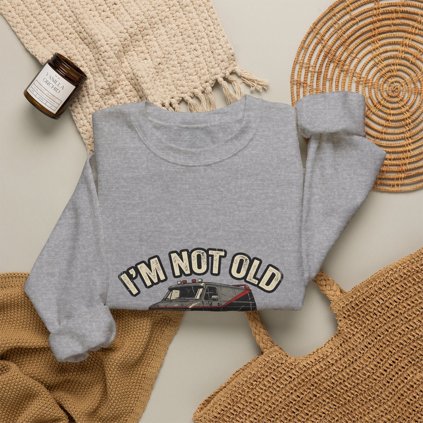 I'm Not Old I'm Classic Sweatshirt – Retro Van Kult-Motiv 80er Geschenk für Männer & Oldtimer-Fans