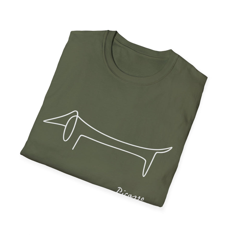 Picasso Dackel T-Shirt – Das edle Geschenk für Dackel-Besitzer