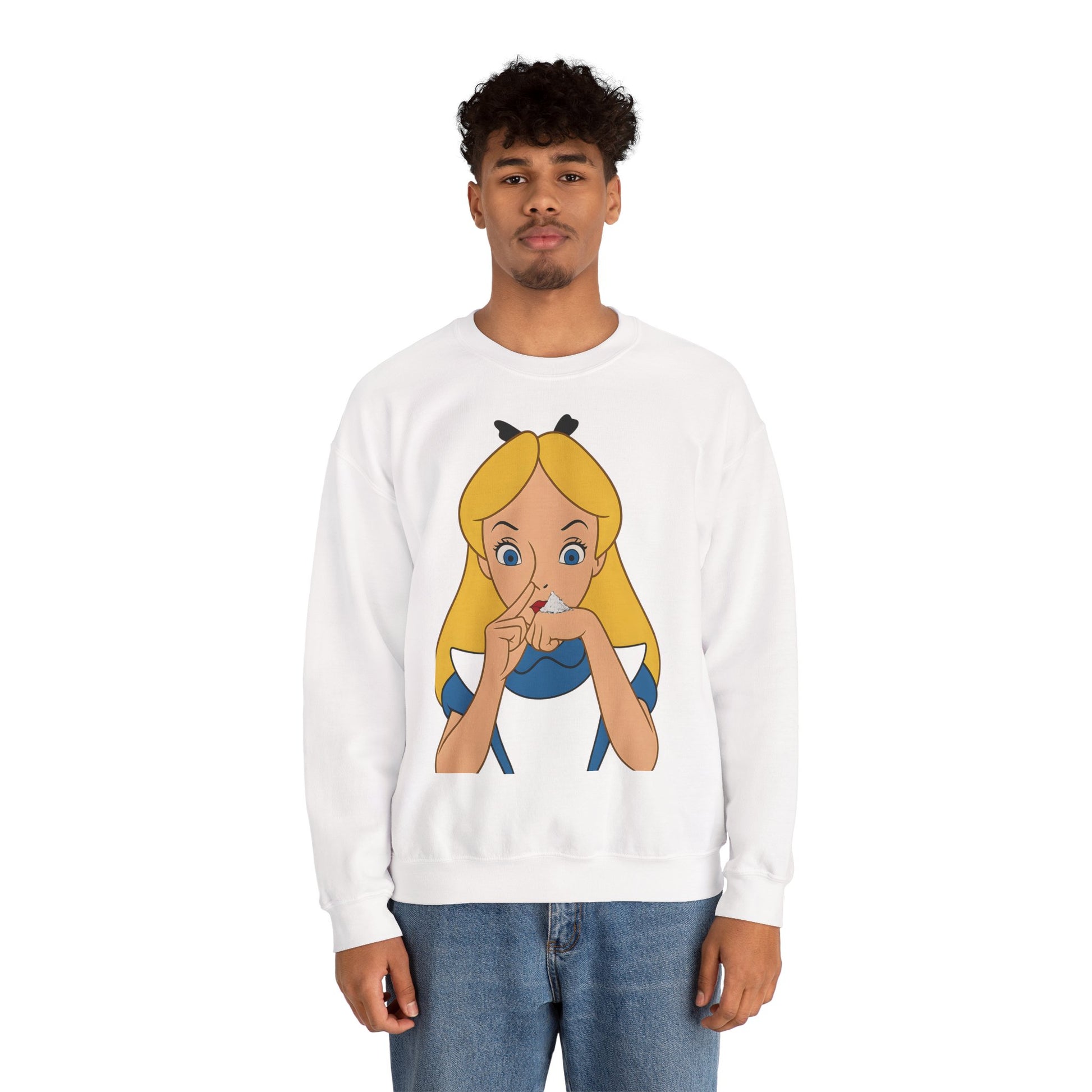 Sweatshirt – Satire Sweatshirt – "Alice im Rausch" Pop-Art Design | True Insights Design mit Humor