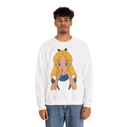 Sweatshirt – Satire Sweatshirt – "Alice im Rausch" Pop-Art Design | True Insights Design mit Humor