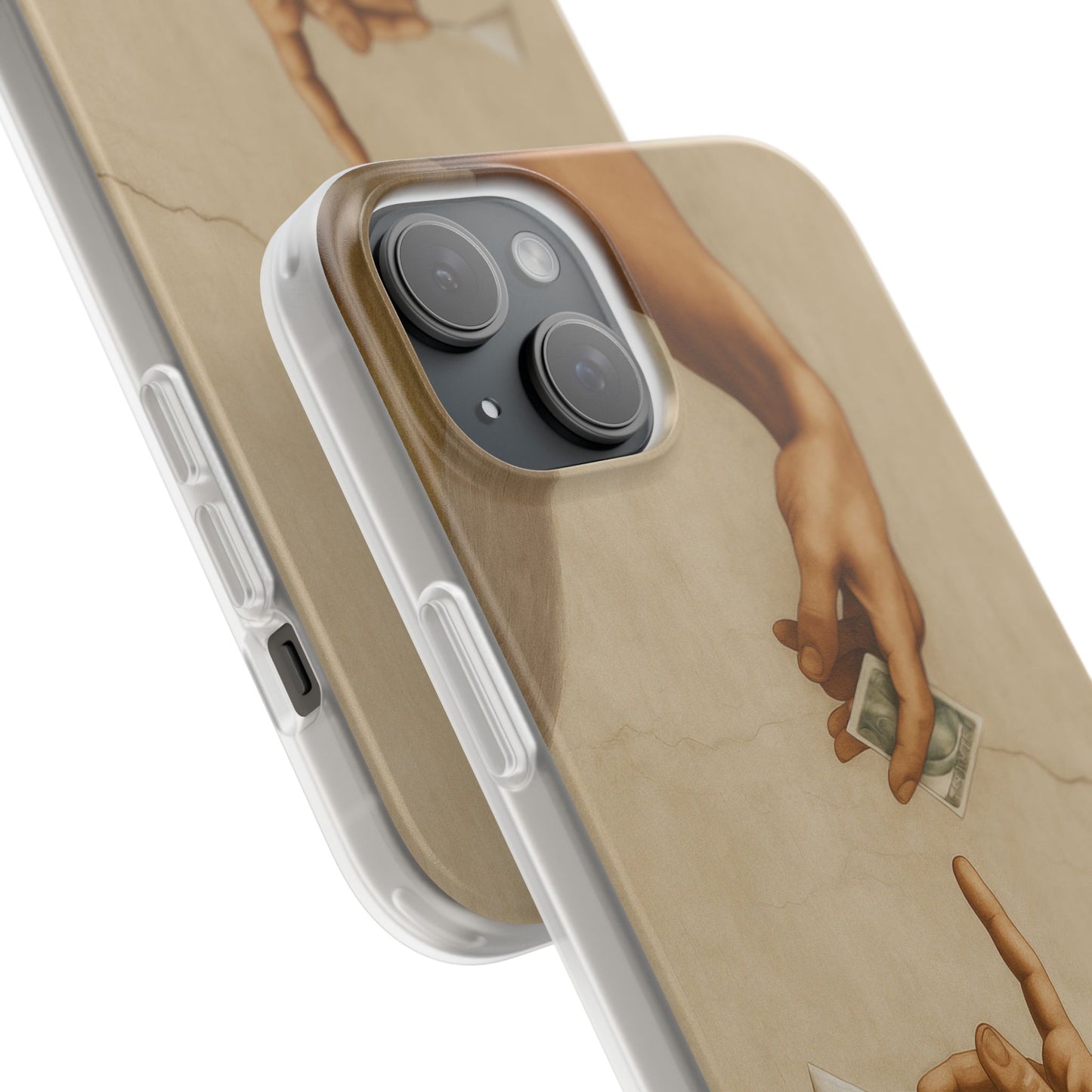 Vintage Motiv – „Creation of a Deal“ Handyhülle – Satirisches Kunst-Motiv – Stoßfester Schutz | True Insights Design mit Humor