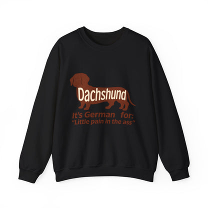 Dackel-Humor für Kenner: Sweatshirt mit frechem Spruch und kultigem Design – ideal für Hundefreunde mit Ironie. – Lustiges Sweatshirt | True Insights – Bild 2