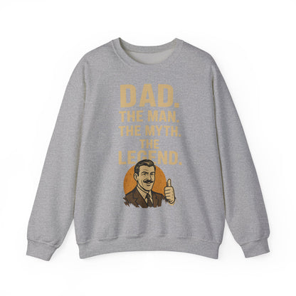 Sweatshirt – DAD. THE MAN. THE MYTH. THE LEGEND. - Sweatshirt für echte Legenden | True Insights Design mit Humor