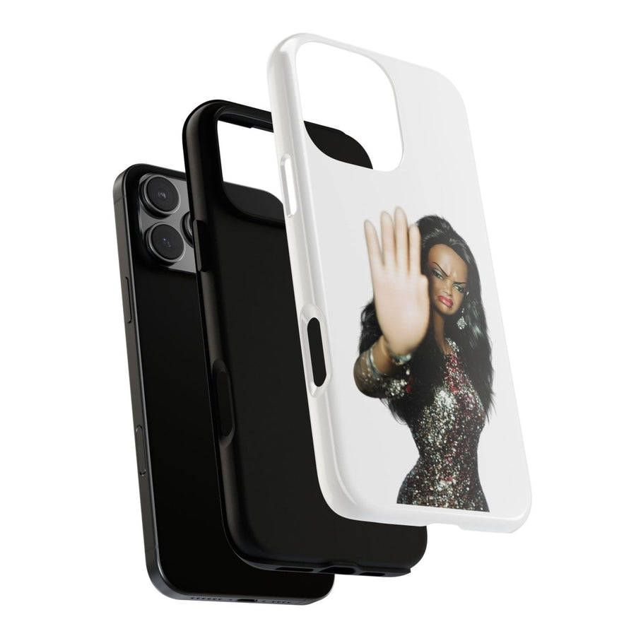 Coque de téléphone humoristique Talk to the Hand Doll – Coque effrontée pour iPhone & Samsung