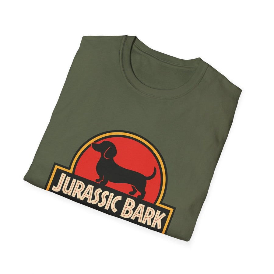 True Insights T-Shirt Jurassic Bark Dackel Edition stilvoll kombiniert mit satirischem Hunde-Motiv