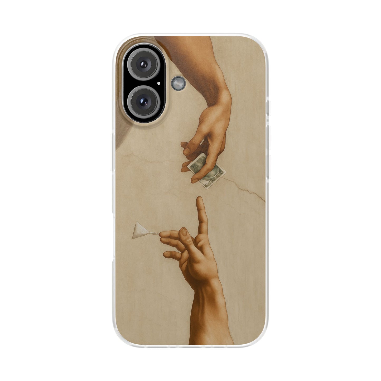 Vintage Motiv – „Creation of a Deal“ Handyhülle – Satirisches Kunst-Motiv – Stoßfester Schutz | True Insights Design mit Humor