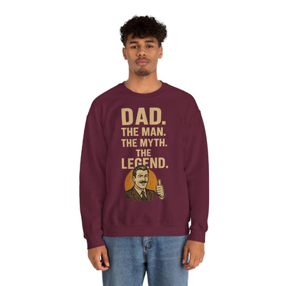 Sweatshirt – DAD. THE MAN. THE MYTH. THE LEGEND. - Sweatshirt für echte Legenden | True Insights Design mit Humor