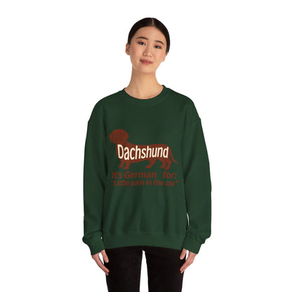 Dackel-Humor für Kenner: Sweatshirt mit frechem Spruch und kultigem Design – ideal für Hundefreunde mit Ironie. – Lustiges Sweatshirt | True Insights – Bild 11