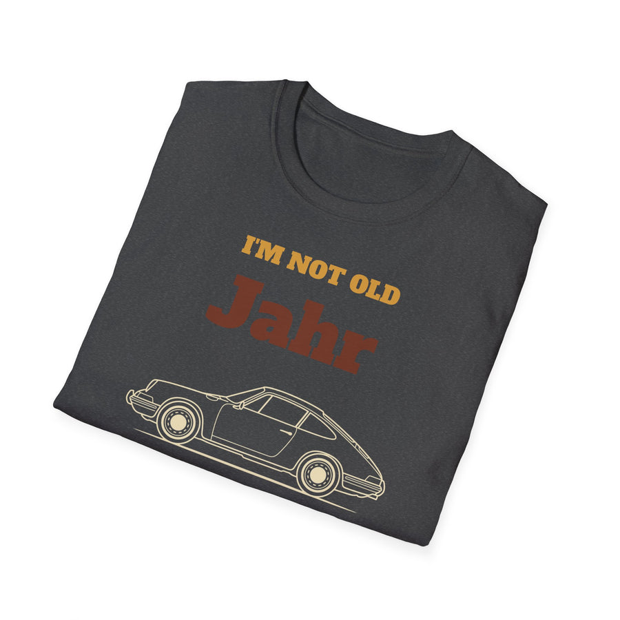 T-Shirt — “I’m Not Old, I’m Classic” Personalized Year Retro Car Tee