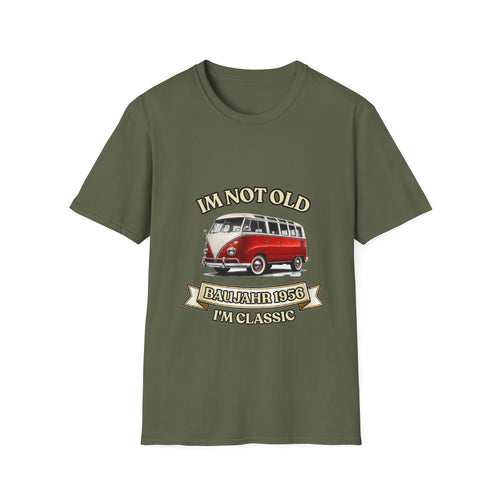 True Insights Jahrgang 1956 T-Shirt VW Bulli in Military Green