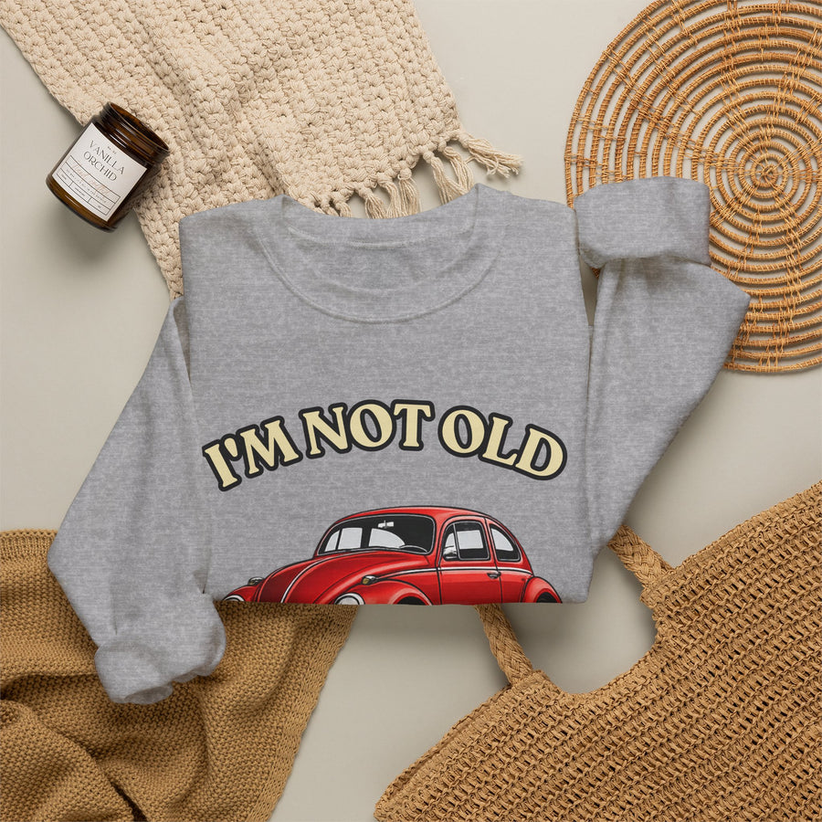 Born in 1976 Sweatshirt – 50th Birthday Gift | VW Beetle