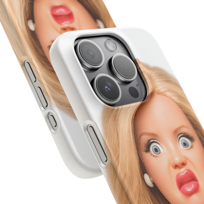 Lustige Handyhülle mit schockiertem Puppen-Gesicht – Meme Handy Case für Humor-Fans & witzige Geschenkidee