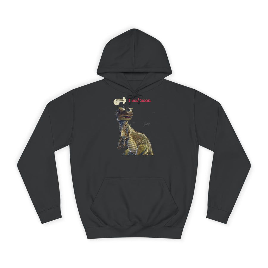 True Insights T-Shirt We'll All Be Dead Soon Flugsaurier in Jet Black, satirisches Dinosaurier Shirt mit Sarkasmus