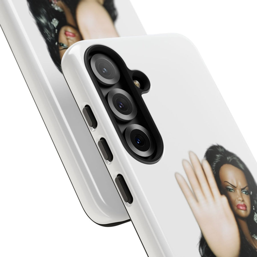 Coque de téléphone humoristique Talk to the Hand Doll – Coque effrontée pour iPhone & Samsung