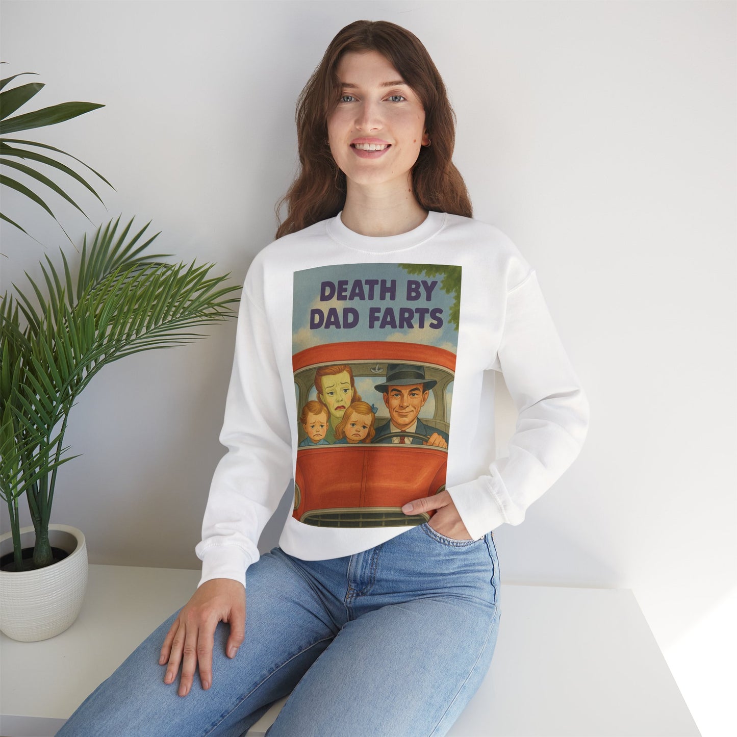 Sweatshirt – Dead by Dad Farts Sweatshirt – Lustiges Geschenk für Familien mit Humor | True Insights Design mit Humor