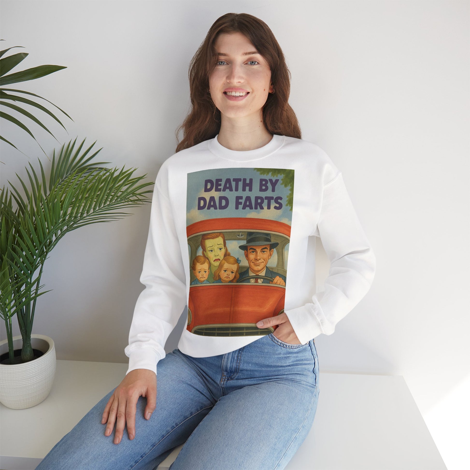 Sweatshirt – Dead by Dad Farts Sweatshirt – Lustiges Geschenk für Familien mit Humor | True Insights Design mit Humor