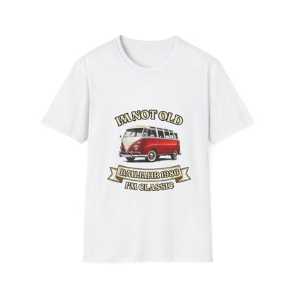 I'm Not Old I'm Classic Baujahr 1986 T-Shirt – Retro Bulli Bus 40. Geburtstag Geschenk Unisex Shirt