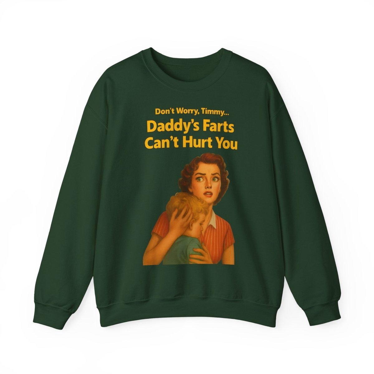 Sweatshirt – Daddy’s Farts – Satirisches Retro-Sweatshirt mit schwarzem Humor | True Insights Design mit Humor