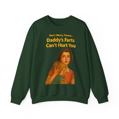 Sweatshirt – Daddy’s Farts – Satirisches Retro-Sweatshirt mit schwarzem Humor | True Insights Design mit Humor