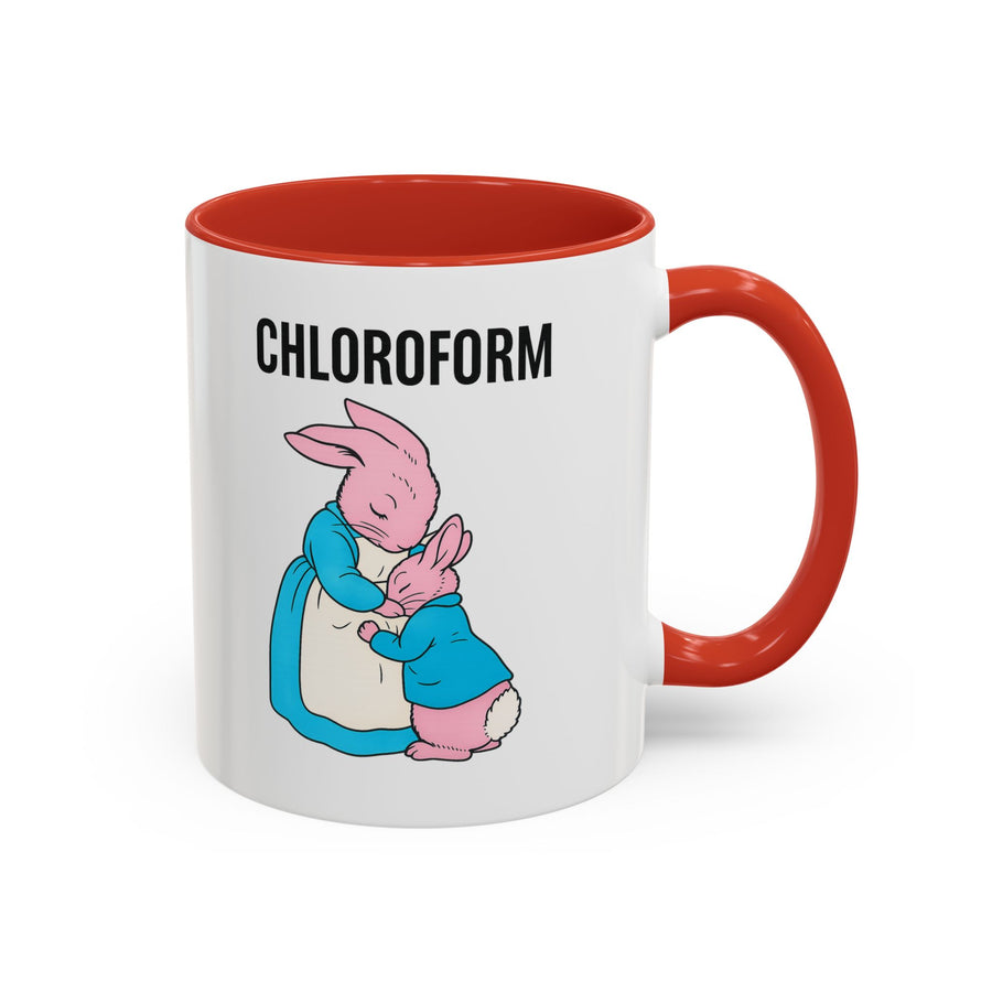 CHLOROFORM Mug Lapins - Mug humour noir, cadeau drôle pour fans de sarcasme