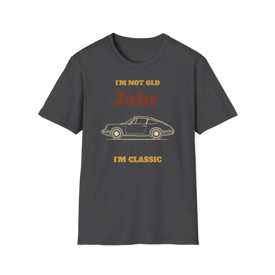 T-Shirt — “I’m Not Old, I’m Classic” Personalized Year Retro Car Tee