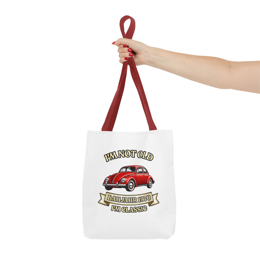 Born in 1976 Tote Bag – 50th Birthday Gift | VW Beetle