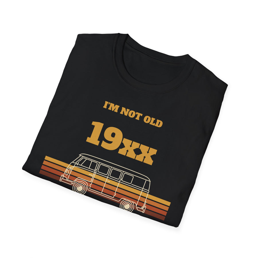 Jaargang-shirt met gewenst jaartal – I'm Not Old I'm Classic, VW Bulli Retro