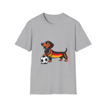 True Insights T-Shirt Fußball Dackel WM 2026 Deutschland Trikot in Sport Grey
