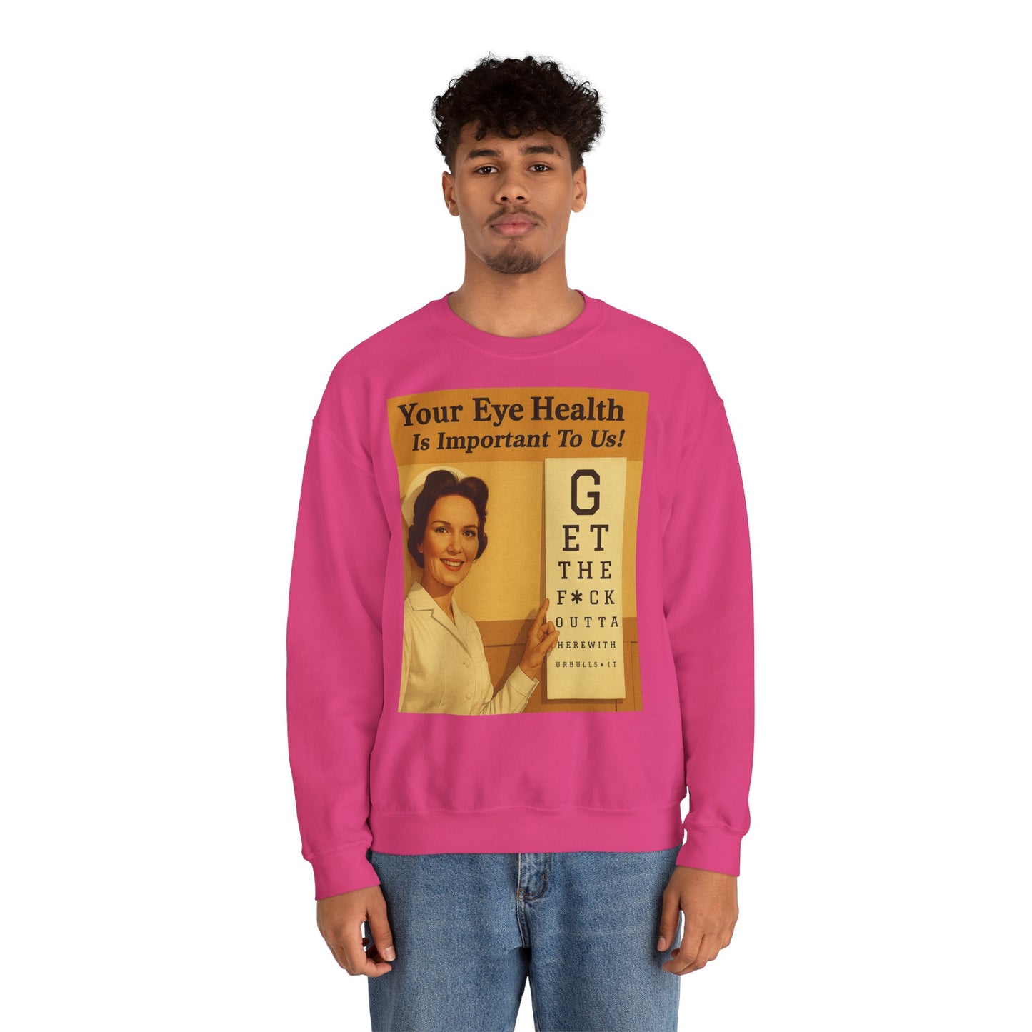 „Eye Health – Bullsh*t Edition“ – Satire-Sweatshirt im Retrolook – Freches Satire-Design für mutige Statements | True Insights