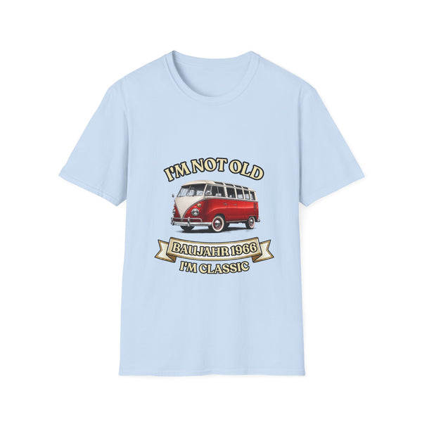 True Insights Jahrgang 1966 T-Shirt VW Bulli in Light Blue