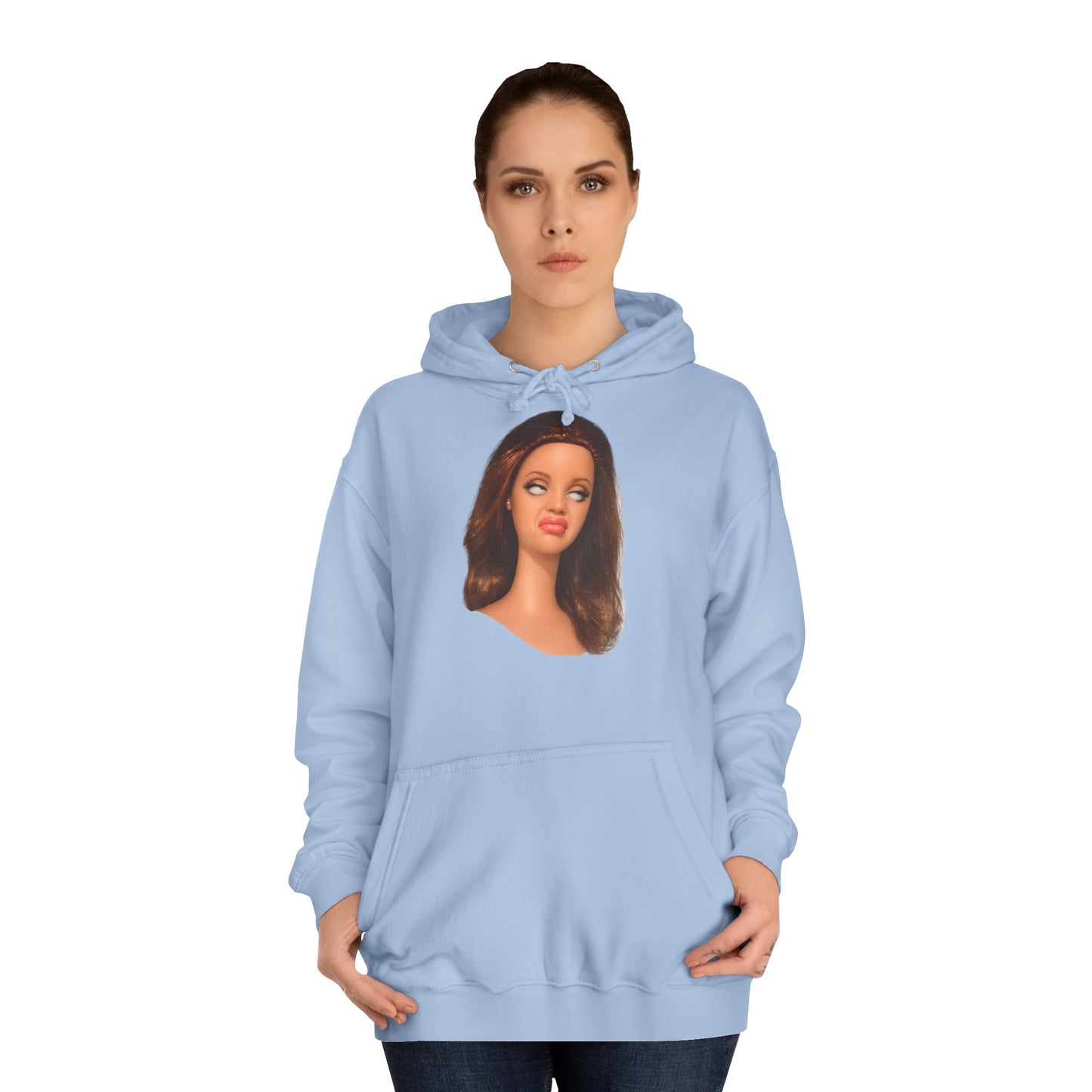 Lustiges Puppen-Meme T-Shirt | Genervter Gesichtsausdruck | Sarkastisches Barbie Face Shirt für Damen & Fans von Ironie