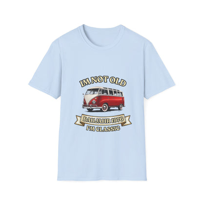 Baujahr 1976 T-Shirt zum 50. Geburtstag – I'm Not Old I'm Classic – Retro Bus Vintage Geschenk Unisex