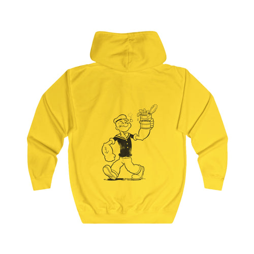 Popeye Épinards Sweat Zippé – Veste à Capuche Rétro Comic pour Fans de Cartoon