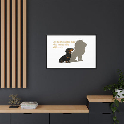 Inspirierendes Wandmotiv mit klarer Botschaft – ruhig, positiv und ideal für moderne Wohnräume.