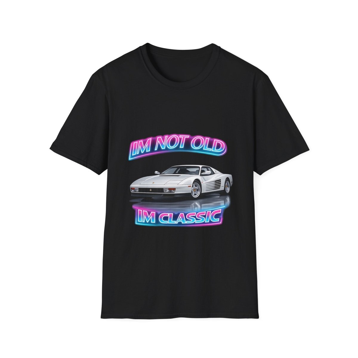 I'm Not Old I'm Classic | Miami Vice T-Shirt | Ferrari Testarossa Retro Shirt